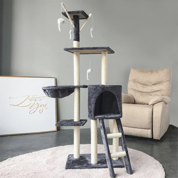 zeze cat climbing frame cat litter cat tree one large cat shelf cat supplies does not occupy land cat scratching post cat supplies
