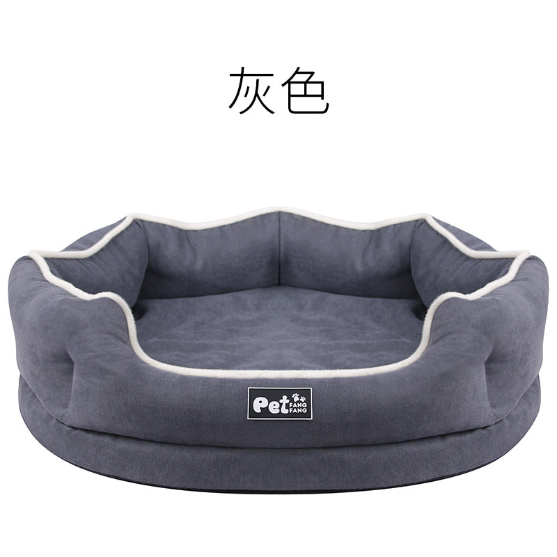 Factory direct sales 2019 new products memory foam removable and washable velvet pet bed pet mattress kennel cat bed