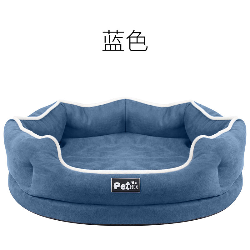 Factory direct sales 2019 new products memory foam removable and washable velvet pet bed pet mattress kennel cat bed