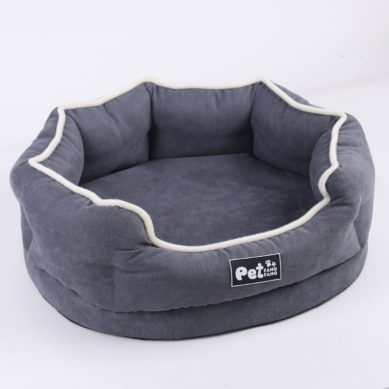 Factory direct sales 2019 new products memory foam removable and washable velvet pet bed pet mattress kennel cat bed