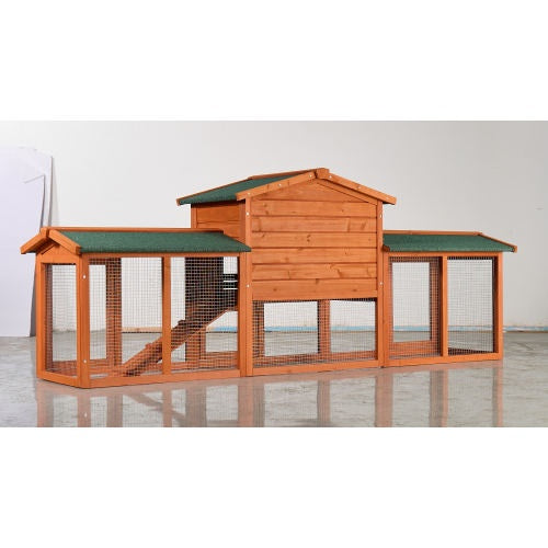 OUTDOOR RABBIT ENCLOSURE FOR WINTER