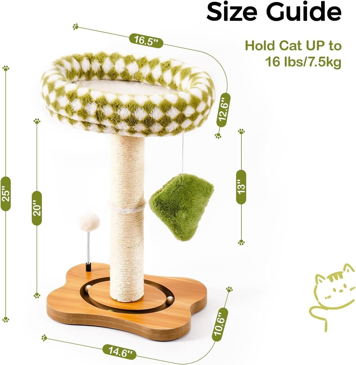 SMALL CAT TOWER WITH HAMMOCK