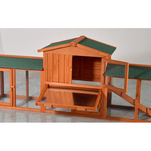 OUTDOOR RABBIT ENCLOSURE FOR WINTER