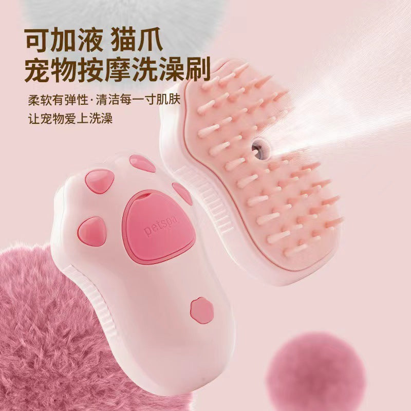 Cross-border hot-selling pet spray massage comb for dogs and cats to remove loose hair steam comb to remove loose hair without bathing cat comb
