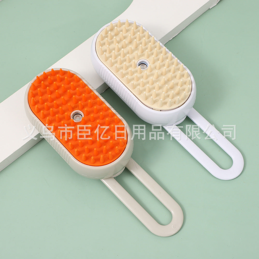 Cross-border hot-selling pet spray massage comb for dogs and cats to remove loose hair steam comb to remove loose hair without bathing cat comb