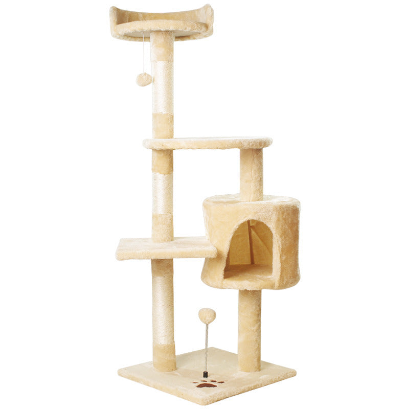 Cat climbing frame integrated cat nest cat tree cat shelf sisal jumping platform cat toys Amazon foreign trade custom wholesale
