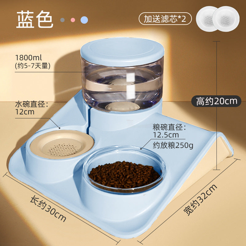 Pet Double feeding bowl for water and food.