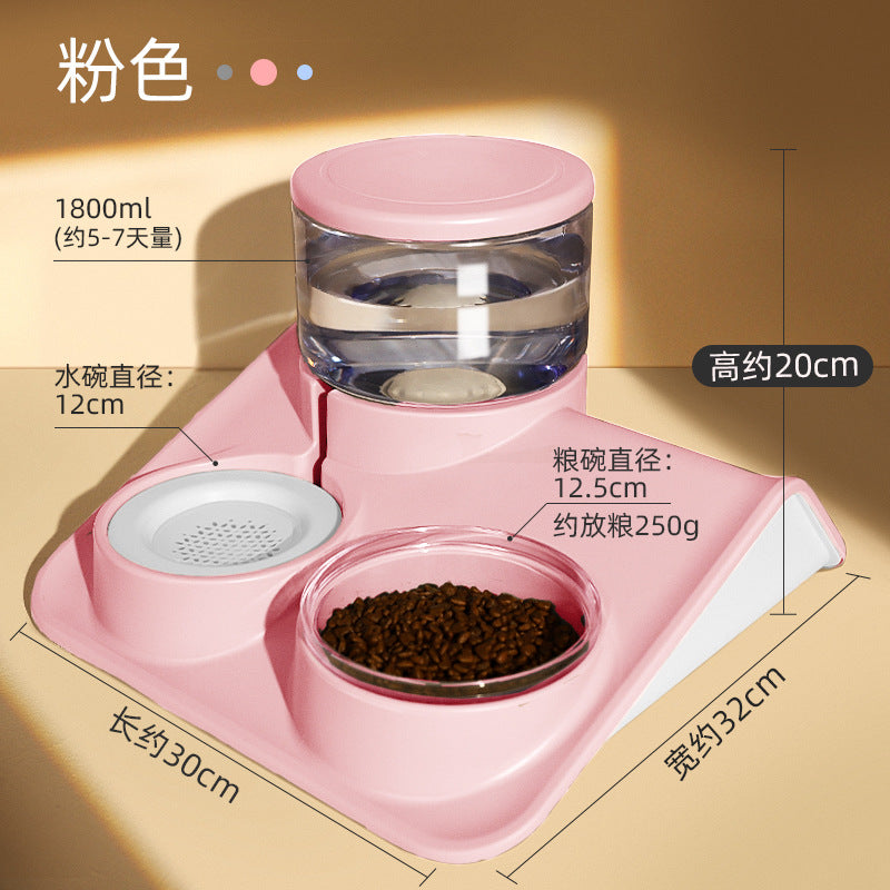 Pet Double feeding bowl for water and food.