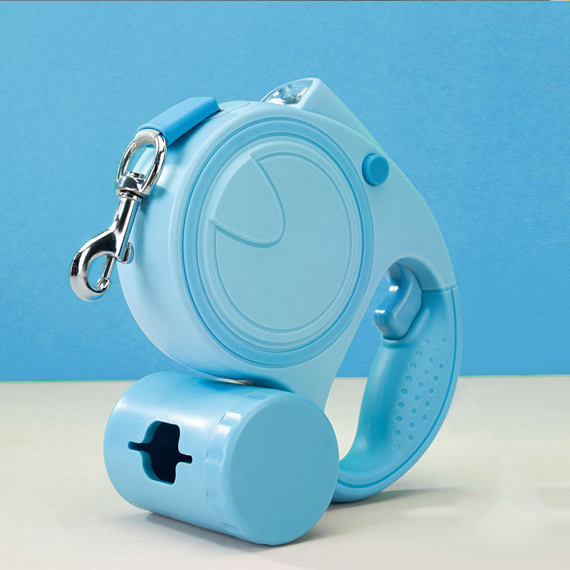 Dog leash with light automatic retractable