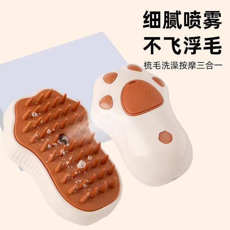 Cross-border hot-selling pet spray massage comb for dogs and cats to remove loose hair steam comb to remove loose hair without bathing cat comb