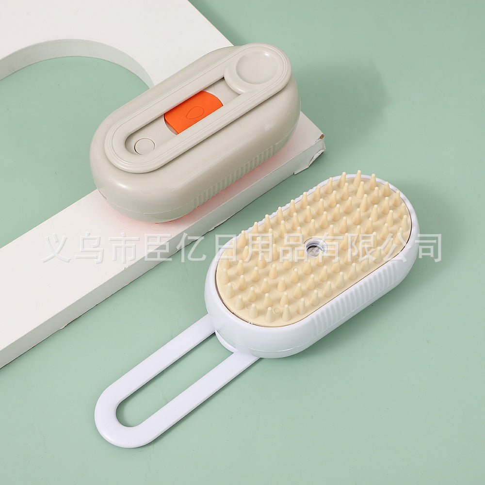 Cross-border hot-selling pet spray massage comb for dogs and cats to remove loose hair steam comb to remove loose hair without bathing cat comb