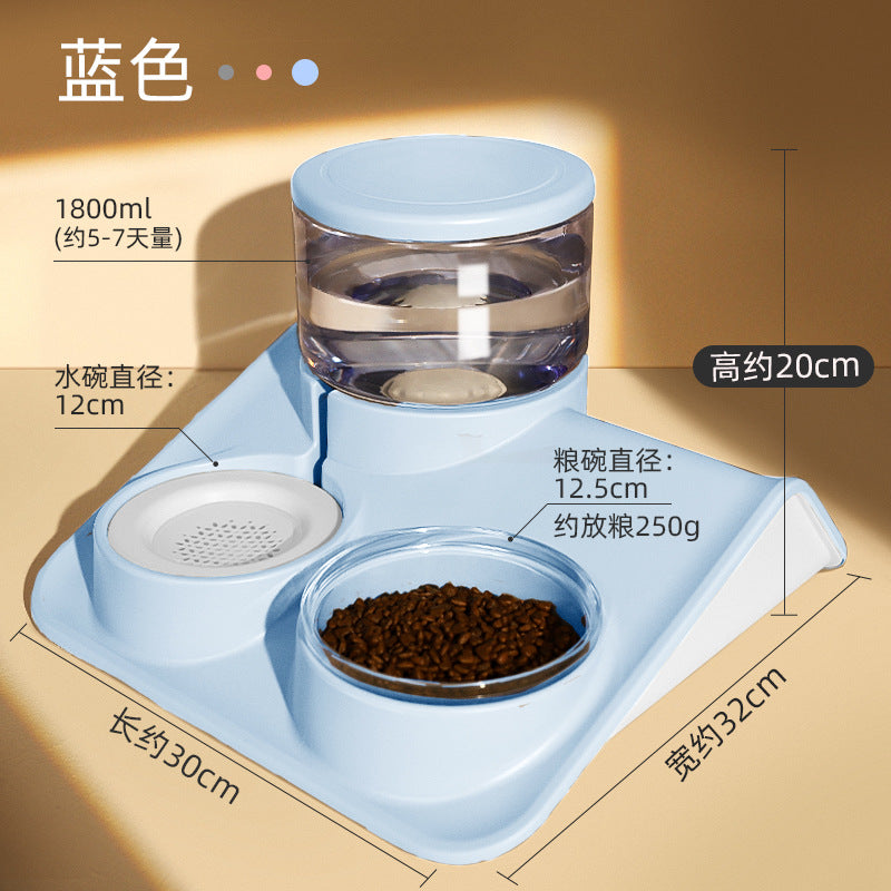 Pet Double feeding bowl for water and food.