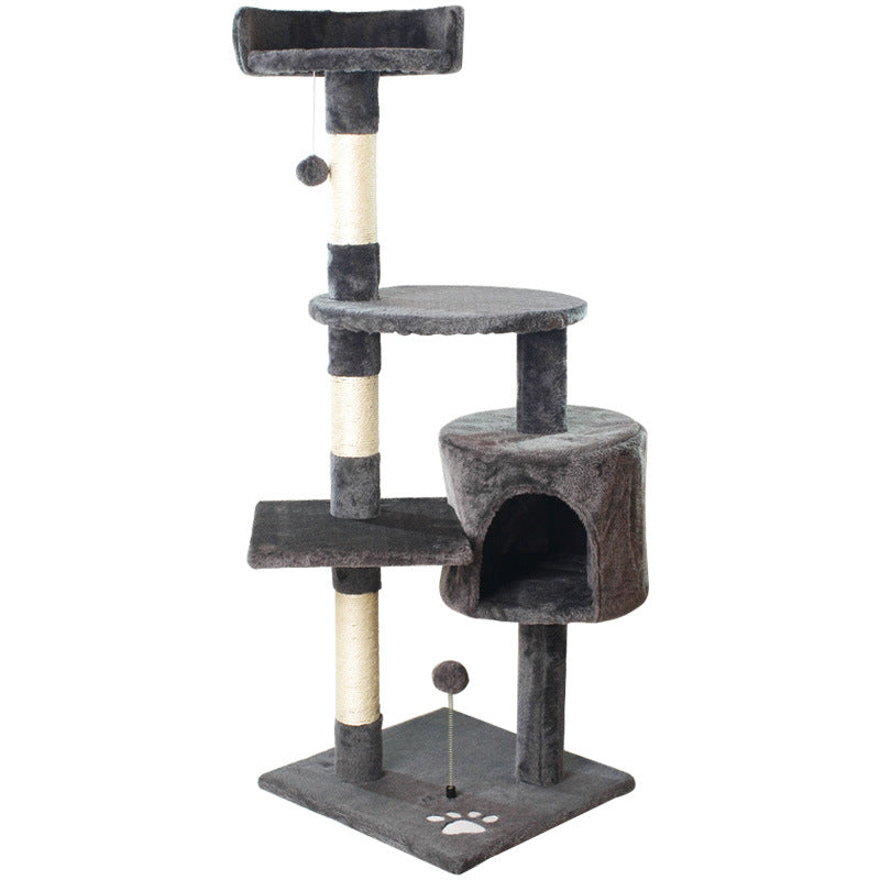 Cat climbing frame integrated cat nest cat tree cat shelf sisal jumping platform cat toys Amazon foreign trade custom wholesale