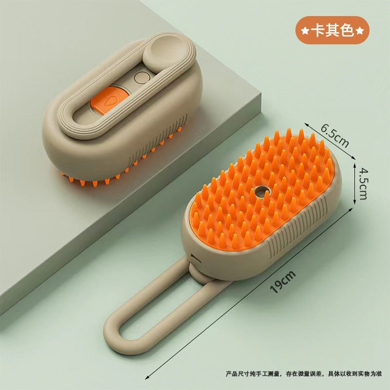 Cross-border hot-selling pet spray massage comb for dogs and cats to remove loose hair steam comb to remove loose hair without bathing cat comb