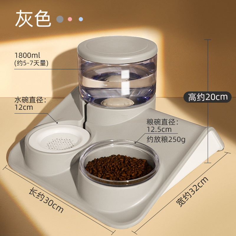 Pet Double feeding bowl for water and food.