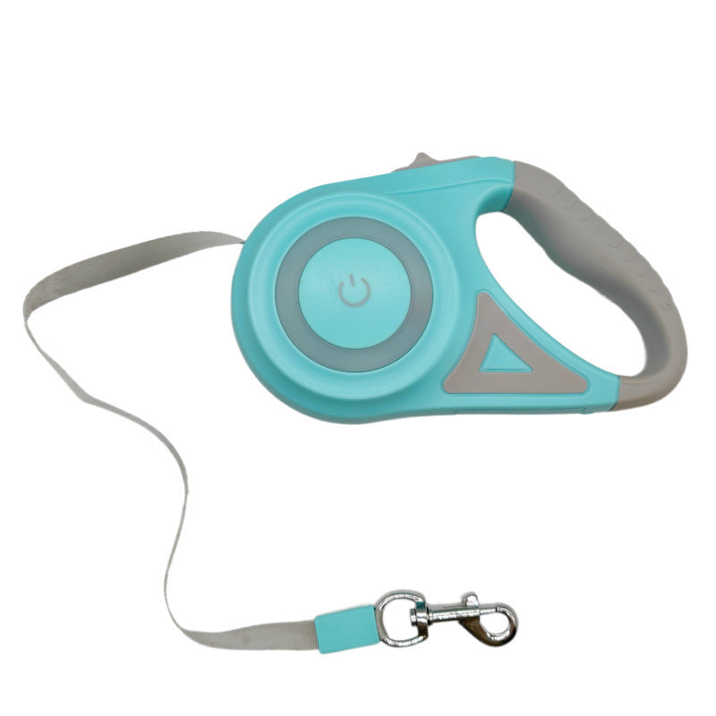 LED luminous rope automatic retractable dog leash
