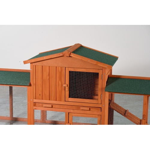 OUTDOOR RABBIT ENCLOSURE FOR WINTER