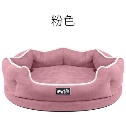 Factory direct sales 2019 new products memory foam removable and washable velvet pet bed pet mattress kennel cat bed