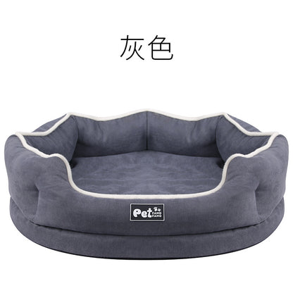 Factory direct sales 2019 new products memory foam removable and washable velvet pet bed pet mattress kennel cat bed