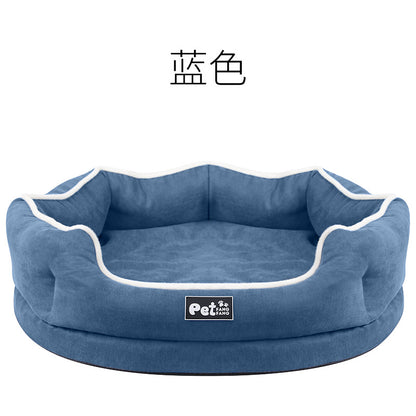 Factory direct sales 2019 new products memory foam removable and washable velvet pet bed pet mattress kennel cat bed