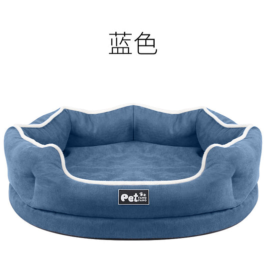 Factory direct sales 2019 new products memory foam removable and washable velvet pet bed pet mattress kennel cat bed