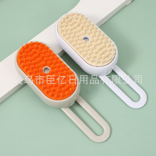 Cross-border hot-selling pet spray massage comb for dogs and cats to remove loose hair steam comb to remove loose hair without bathing cat comb