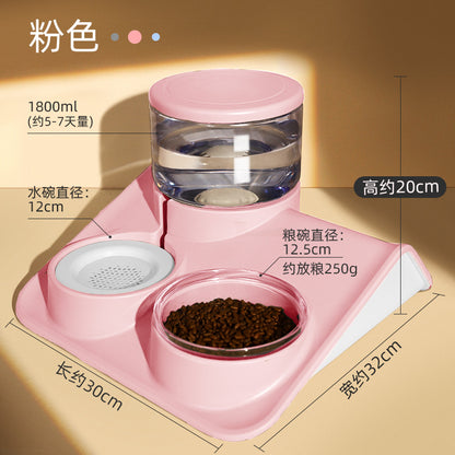 Pet Double feeding bowl for water and food.