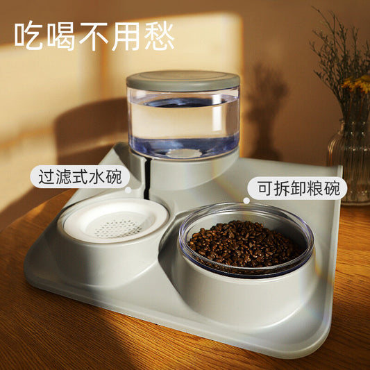 Pet Double feeding bowl for water and food.