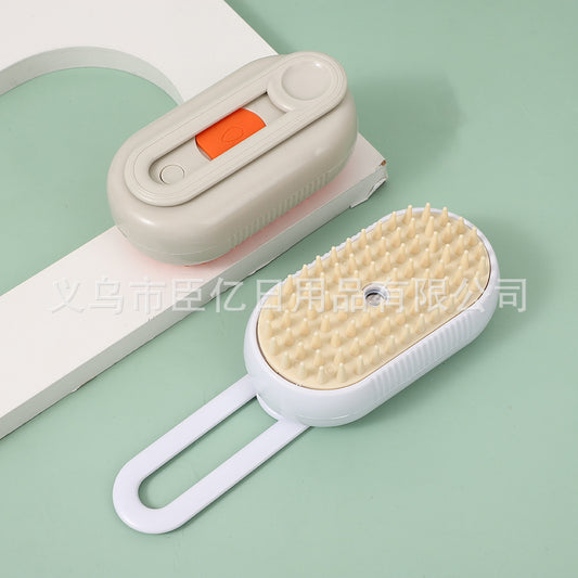Cross-border hot-selling pet spray massage comb for dogs and cats to remove loose hair steam comb to remove loose hair without bathing cat comb