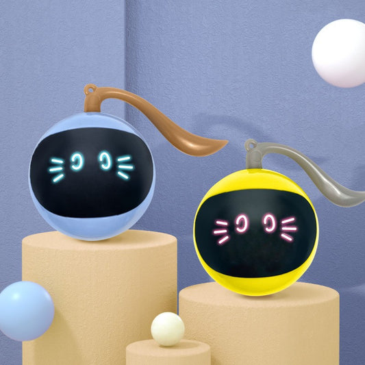 Cat Toy Electric Cat Ball Rechargeable Pet Magic Ball Automatic Intelligent Cat Teasing Stick Self-entertainment Kitten Toy