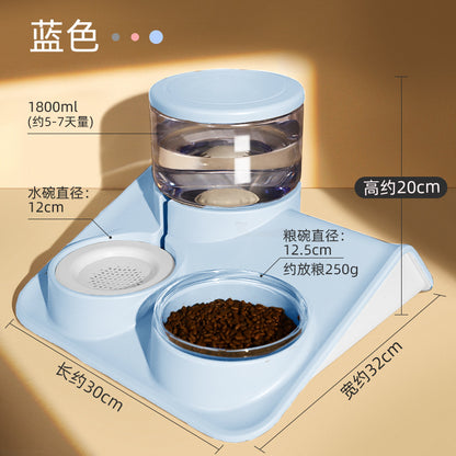 Pet Double feeding bowl for water and food.