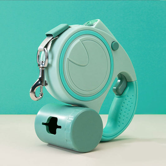 Dog leash with light automatic retractable