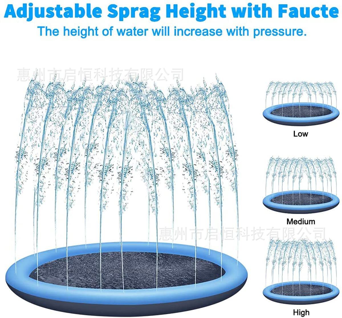 Spot PVC pet supplies pet spray pad non-slip dog spray pad children outdoor water spray pad