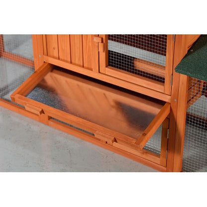 OUTDOOR RABBIT ENCLOSURE FOR WINTER