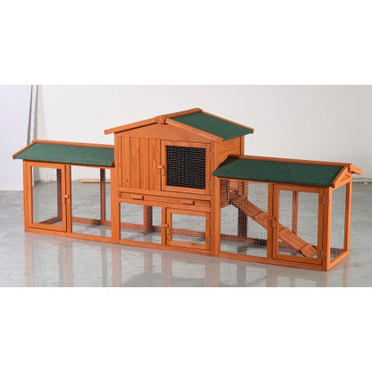 OUTDOOR RABBIT ENCLOSURE FOR WINTER