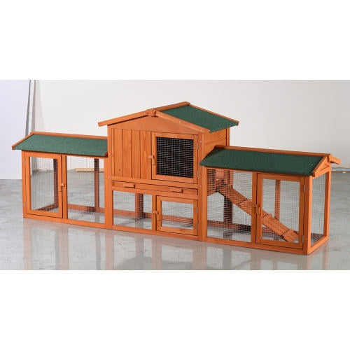 OUTDOOR RABBIT ENCLOSURE FOR WINTER